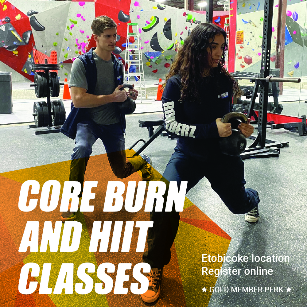 Core Burn HIIT Classes ages 18 Boulderz