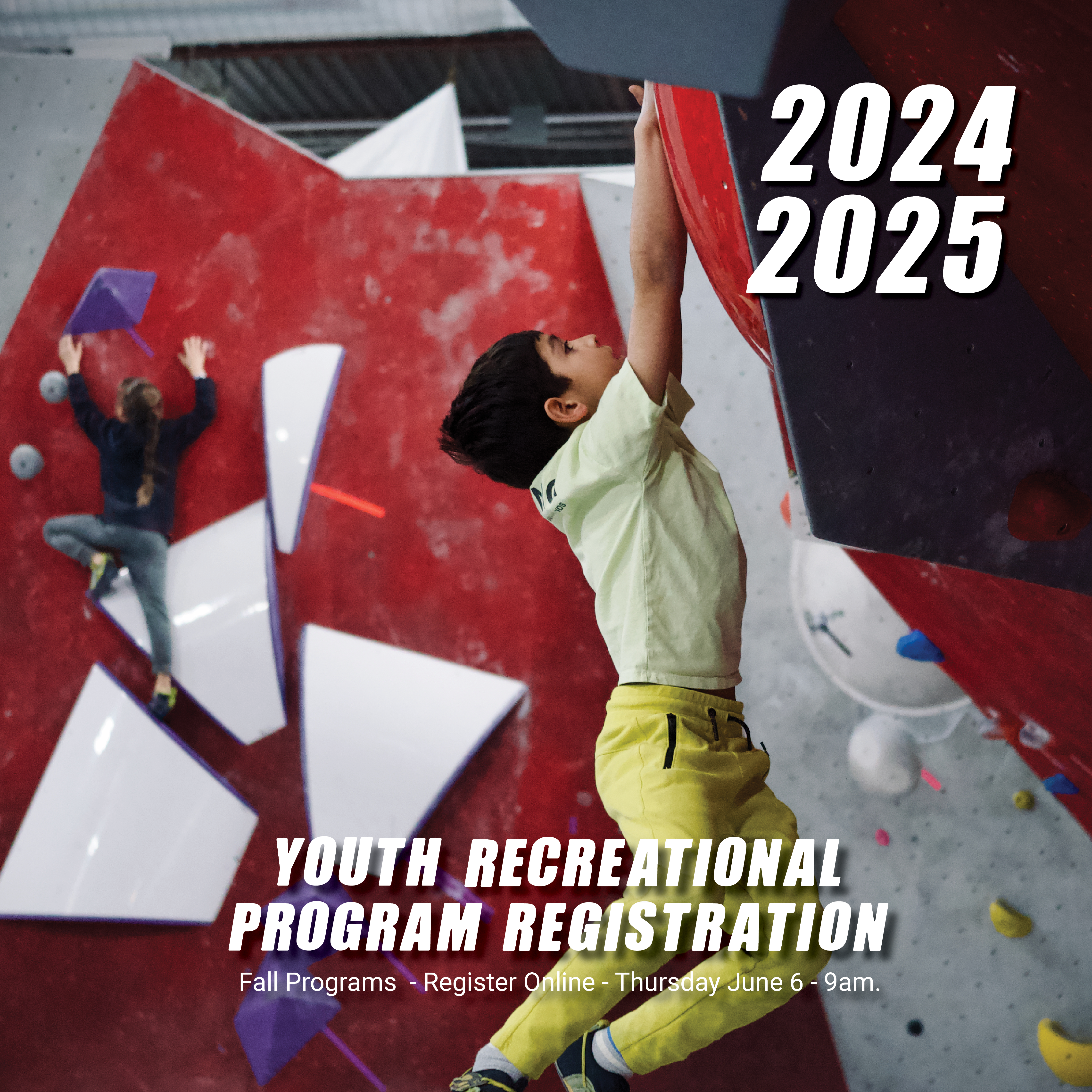 Youth Rec Program Fall 2024 Registration Dates